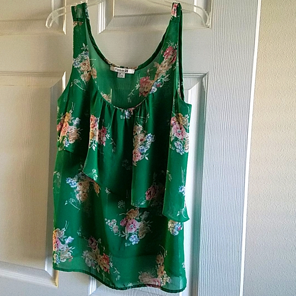 Women's L blouse, floral